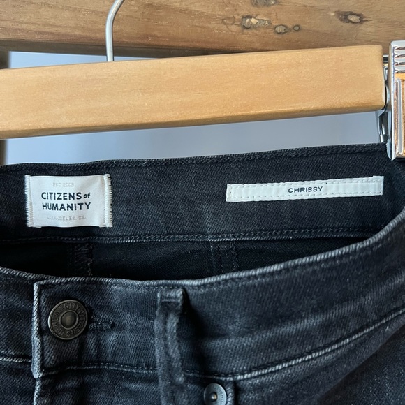 Citizens of Humanity Black High Rise Chrissy Jean - Picture 4 of 6